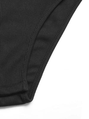 3D Flower Grecian Neck Bodysuit - StyleLure