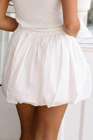 Bubble Mini Skirt with Pockets - StyleLure