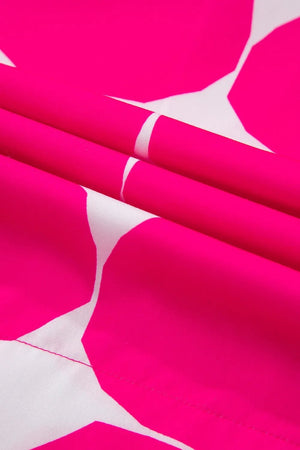 Bubblegum Pattern Frilled Collar Flutter Sleeve Top - StyleLure