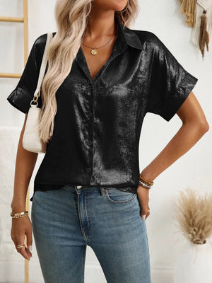 Button Up Short Sleeve Shirt - StyleLure