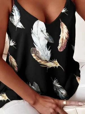 Chain Strap V - Neck Tank Top - StyleLure