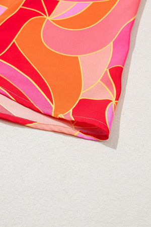 Contrast Grecian Neck Maxi Dress - StyleLure