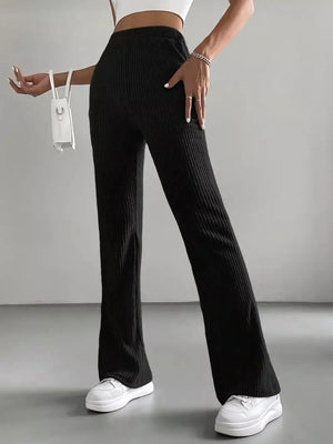 High Waist Flare Pants - StyleLure