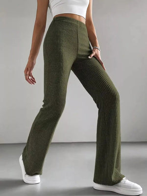 High Waist Flare Pants - StyleLure