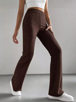 High Waist Flare Pants - StyleLure