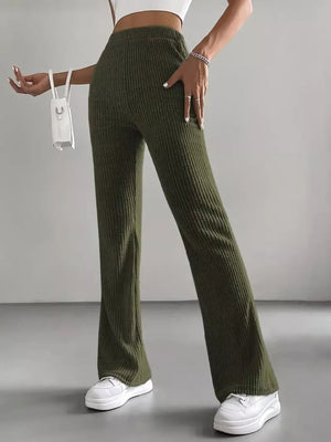 High Waist Flare Pants - StyleLure