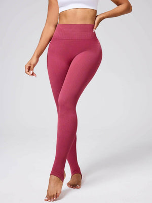 High Waist Stirrup Active Leggings - StyleLure