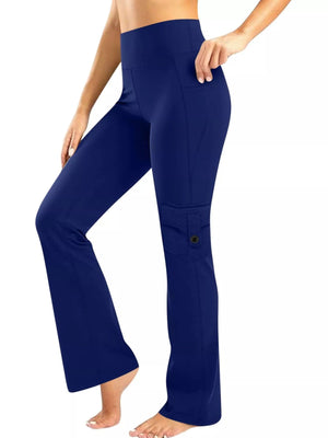 High - Waisted Yoga Pants with Pockets - StyleLure