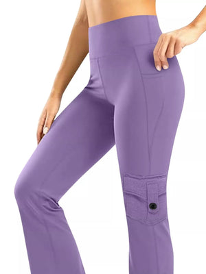 High - Waisted Yoga Pants with Pockets - StyleLure