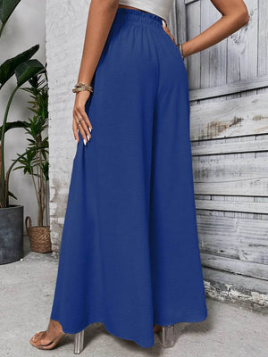 Honey Tied High Waist Wide Leg Pants - StyleLure