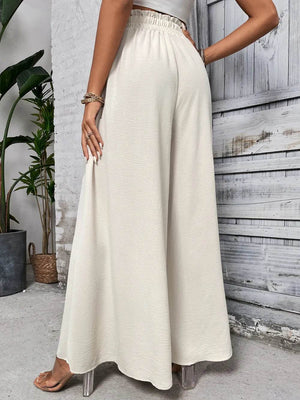 Honey Tied High Waist Wide Leg Pants - StyleLure