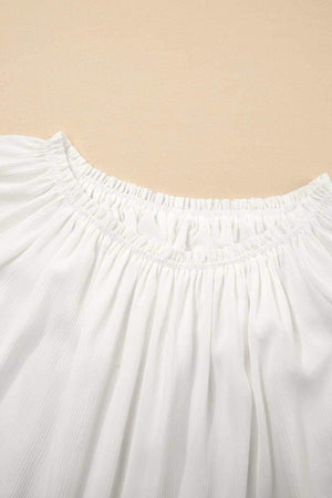 Lace Detail Off - Shoulder Blouse - StyleLure