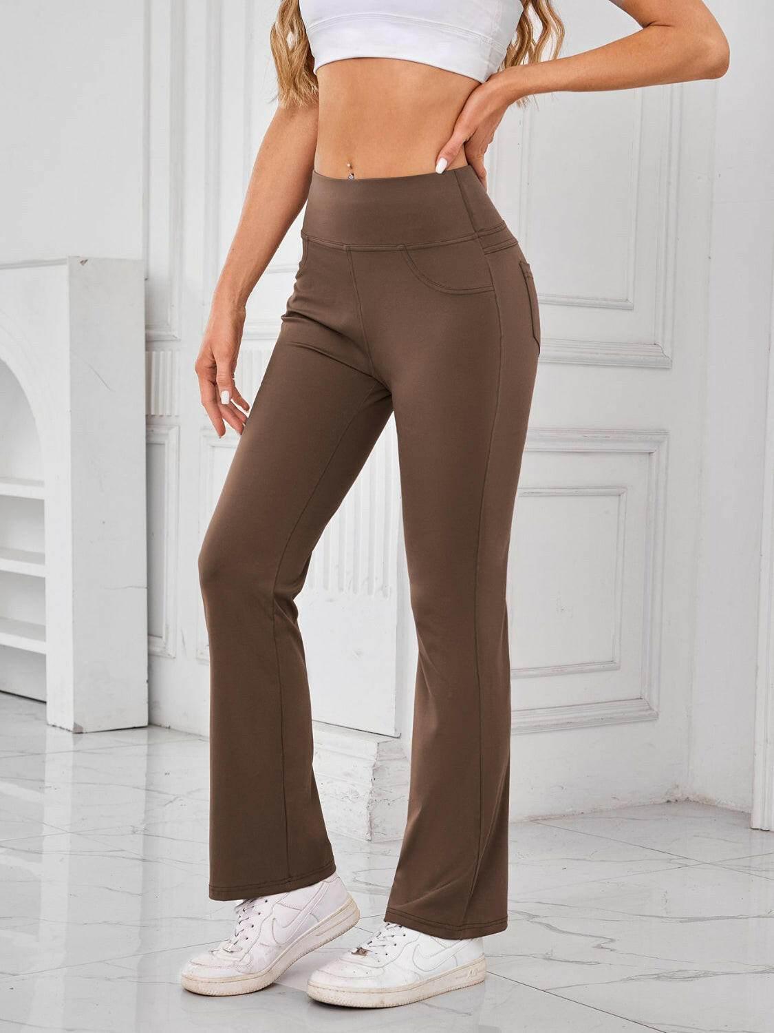 Lovelet High Waist Active Pants with Pockets - StyleLure