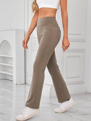 Lovelet High Waist Active Pants with Pockets - StyleLure