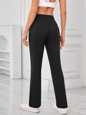 Lovelet High Waist Active Pants with Pockets - StyleLure