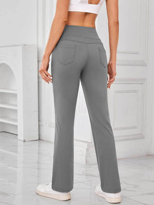 Lovelet High Waist Active Pants with Pockets - StyleLure