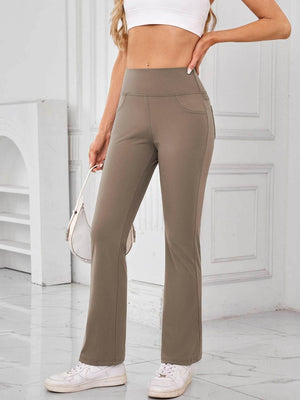 Lovelet High Waist Active Pants with Pockets - StyleLure