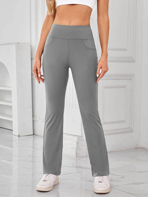 Lovelet High Waist Active Pants with Pockets - StyleLure