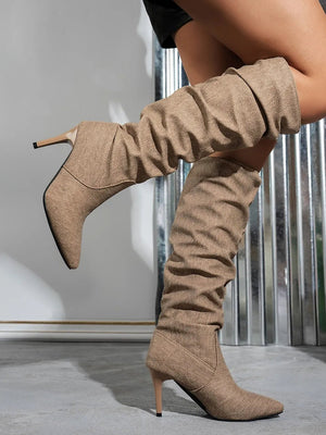 Point Toe Stiletto Boots - StyleLure