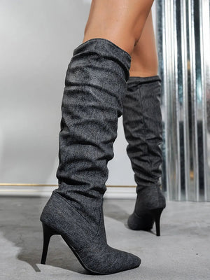 Point Toe Stiletto Boots - StyleLure