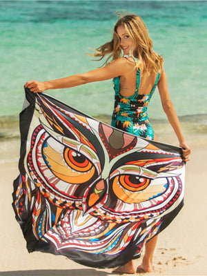 Printed Spaghetti Strap Cover Up - StyleLure