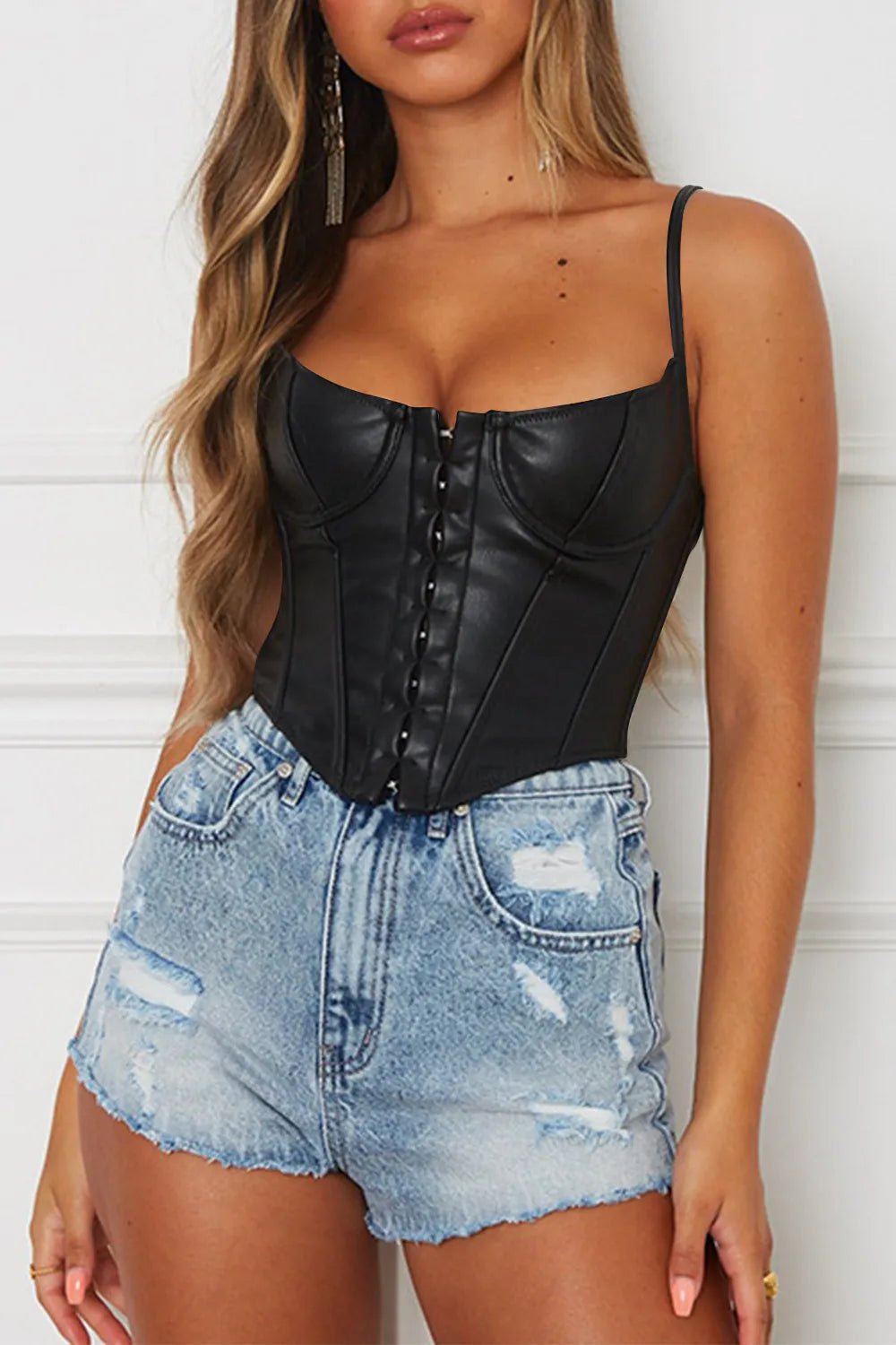 Scoop Neck Spaghetti Strap Cami - StyleLure