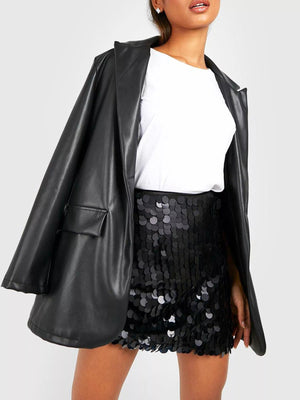 Sequin Mini Skirt - StyleLure