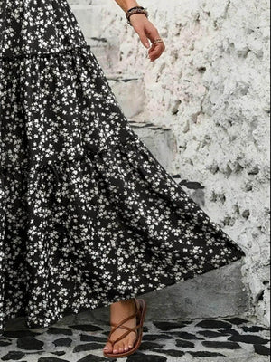 Tiered Floral Maxi Skirt - StyleLure