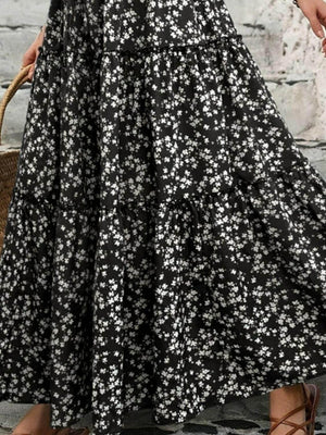 Tiered Floral Maxi Skirt - StyleLure