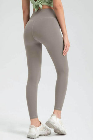 Wide Waistband High Waist Sport Leggings - StyleLure