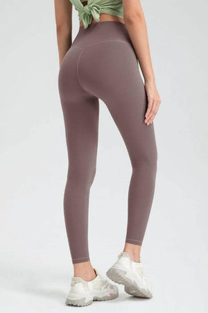 Wide Waistband High Waist Sport Leggings - StyleLure