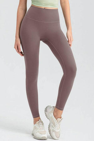 Wide Waistband High Waist Sport Leggings - StyleLure