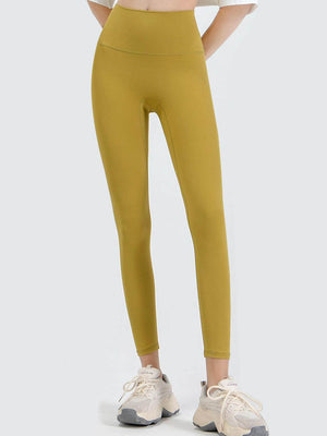 Wide Waistband Sports Leggings - StyleLure