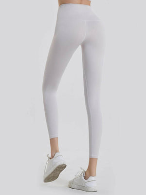 Wide Waistband Sports Leggings - StyleLure
