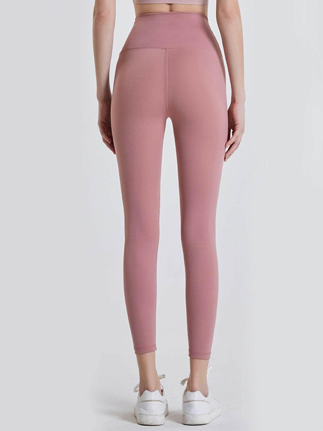 Wide Waistband Sports Leggings - StyleLure
