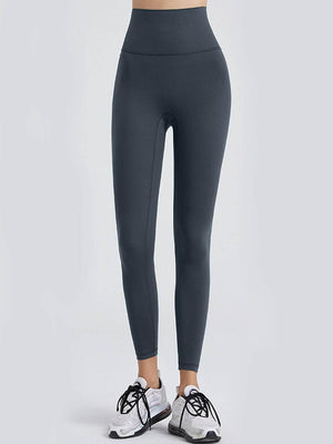 Wide Waistband Sports Leggings - StyleLure