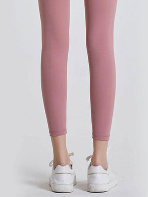 Wide Waistband Sports Leggings - StyleLure