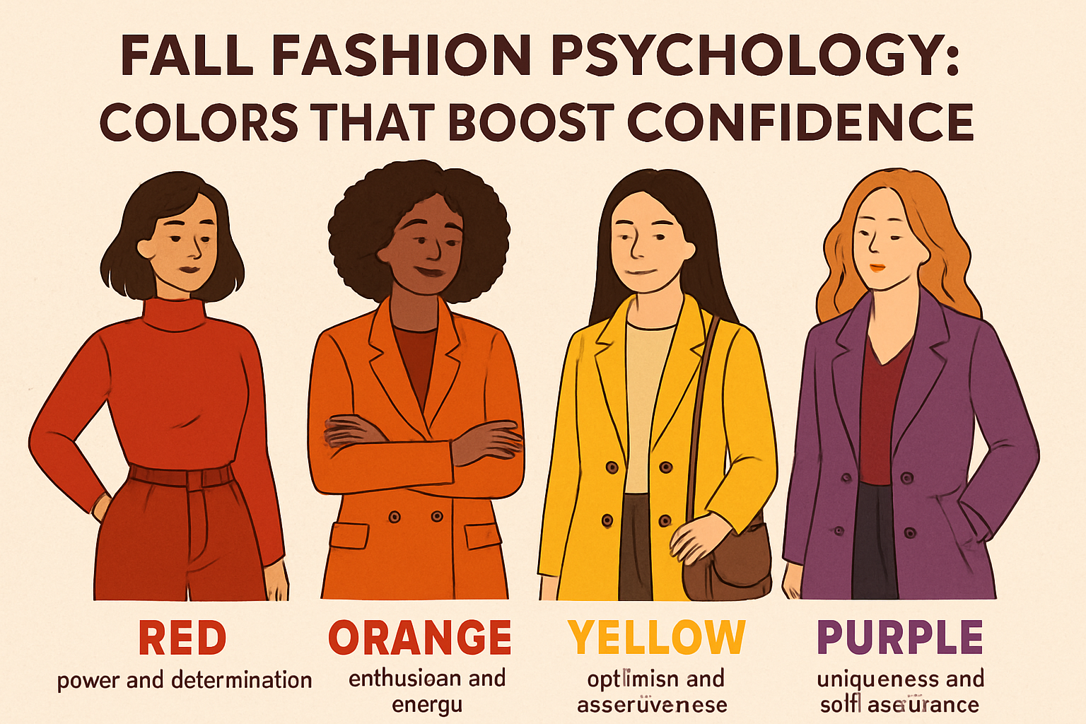Fall Fashion Psychology: Colors That Boost Confidence