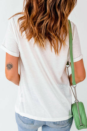 Sequined Lucky St.Patricks Day T-Shirt - StyleLure