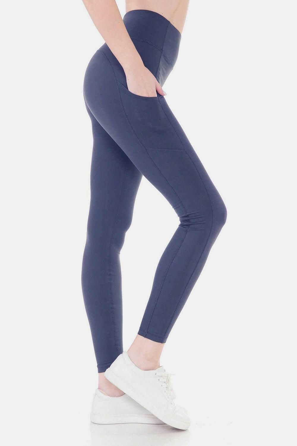 Leggings Depot High Waist Wide Waistband Leggings - StyleLure