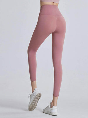 Wide Waistband Sports Leggings - StyleLure