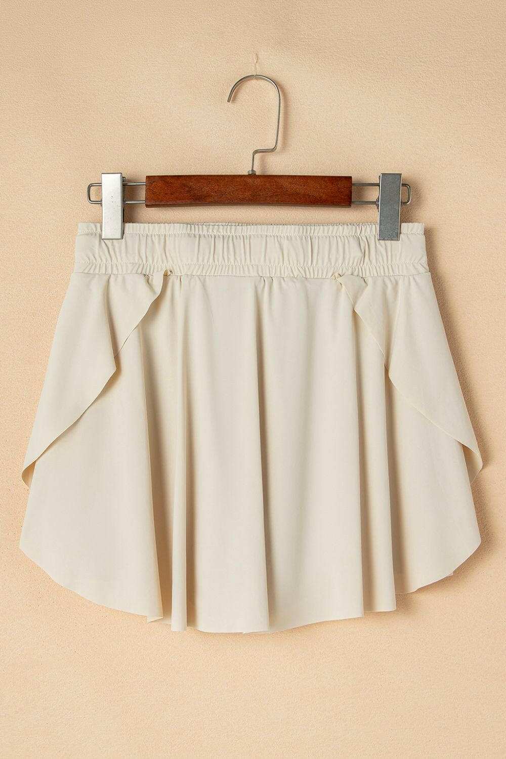 Drawstring High Waist Lined Active Skorts - StyleLure