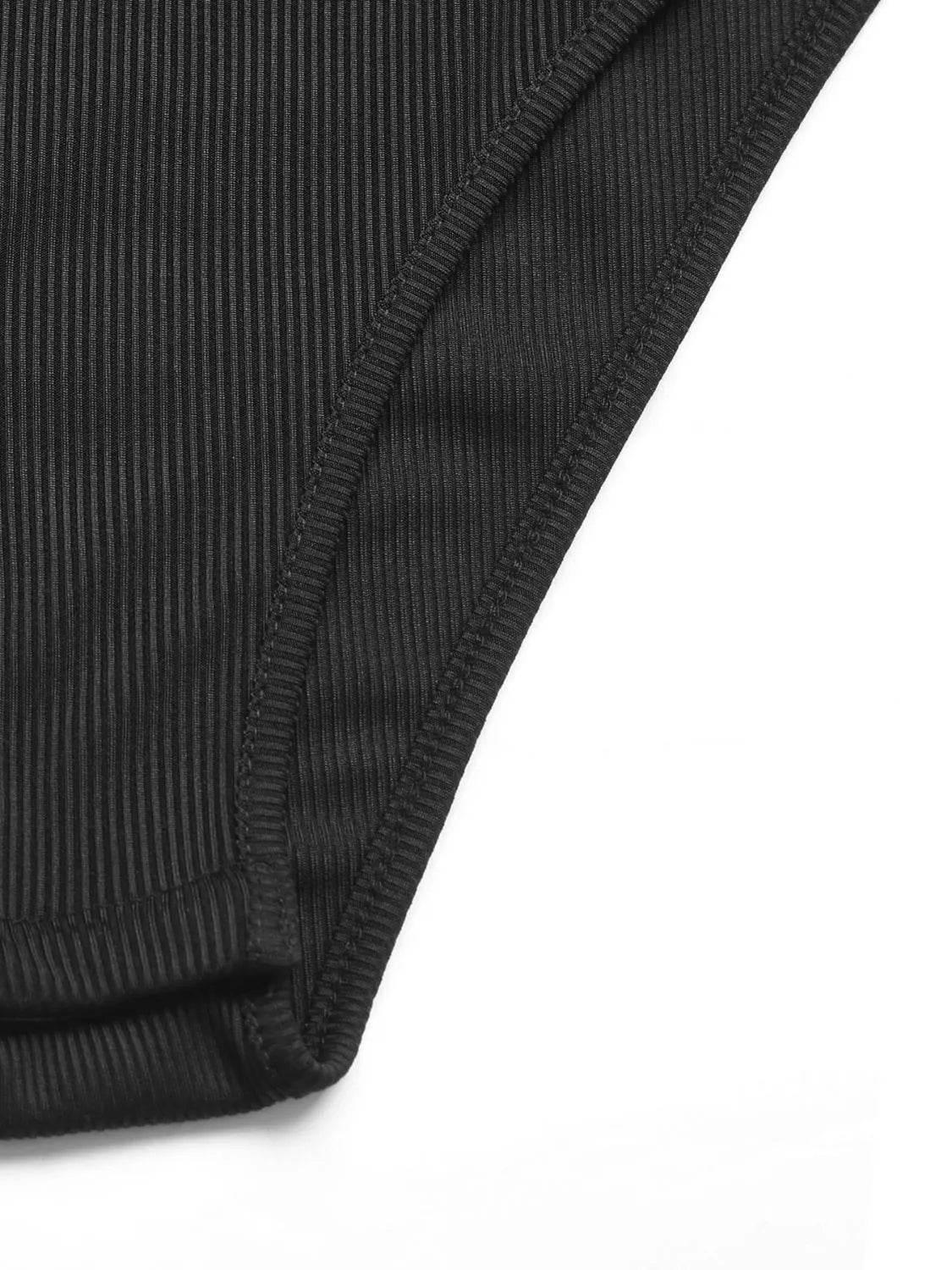 3D Flower Grecian Neck Bodysuit - StyleLure