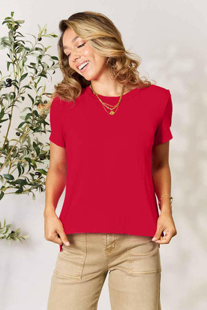 Basic Bae Full Size Round Neck Short Sleeve T-Shirt - StyleLure