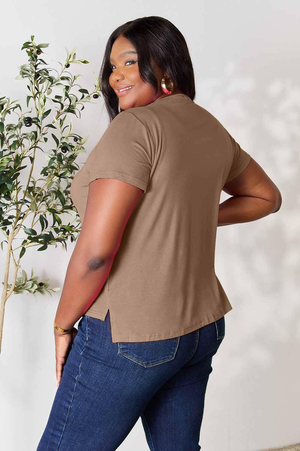 Basic Bae Full Size Round Neck Short Sleeve T-Shirt - StyleLure