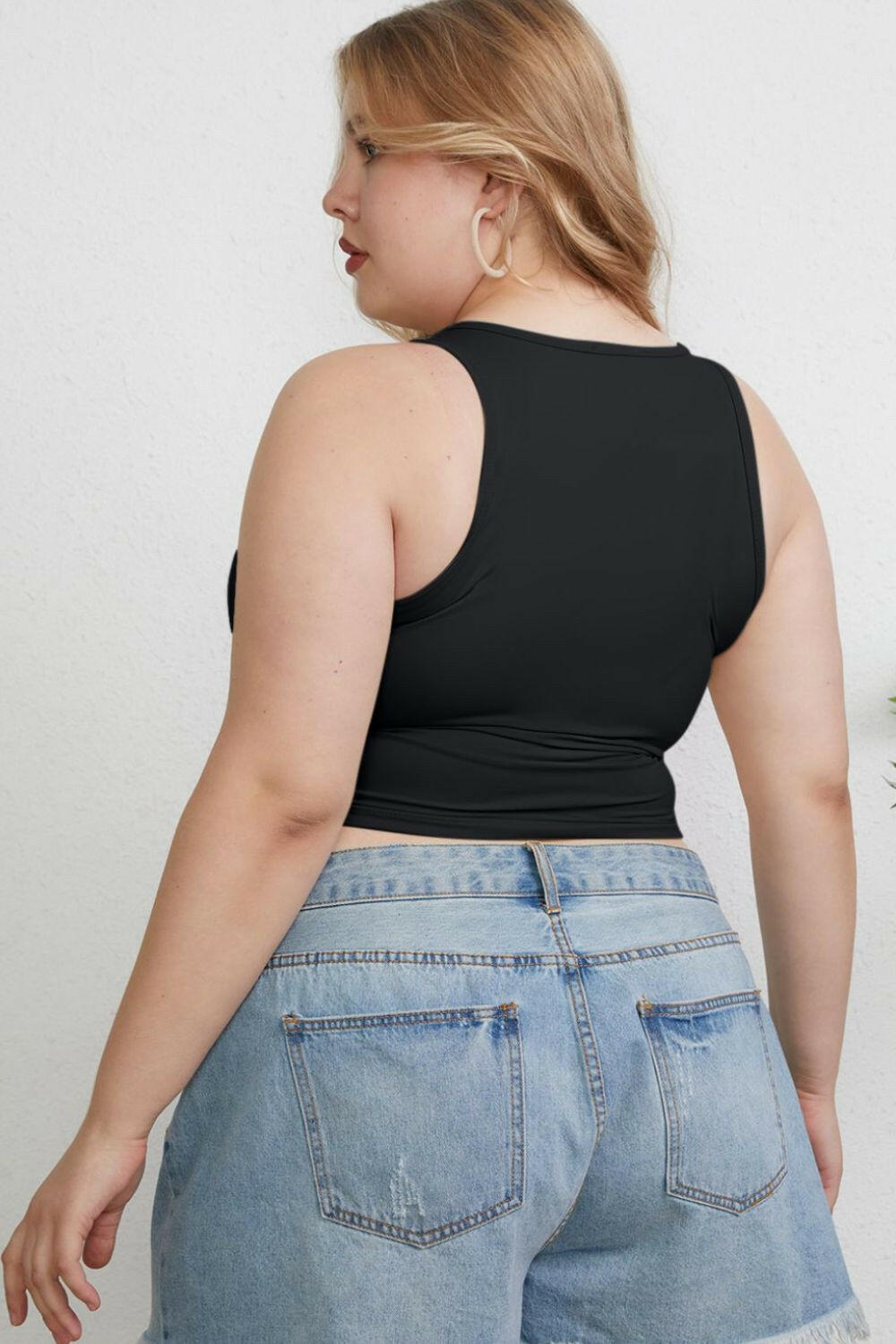Basic Bae Full Size Round Neck Slim Tank - StyleLure