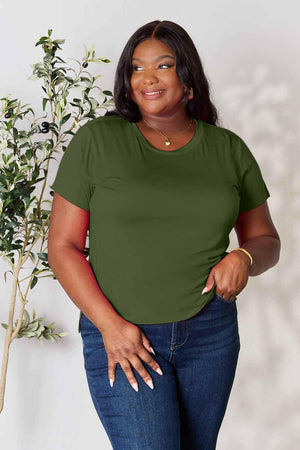 Basic Bae Full Size Round Neck Short Sleeve T-Shirt - StyleLure