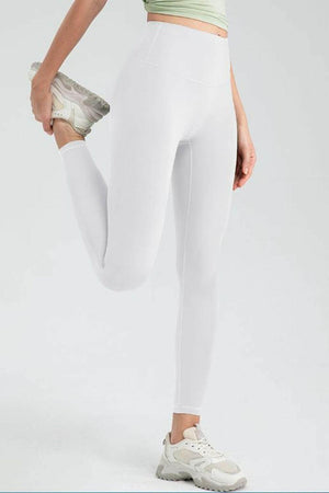 Wide Waistband High Waist Sport Leggings - StyleLure
