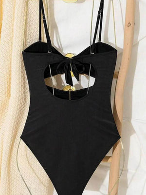 Cutout Sweetheart Neck One-Piece Swimwear - StyleLure