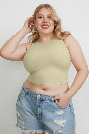 Basic Bae Full Size Round Neck Slim Tank - StyleLure